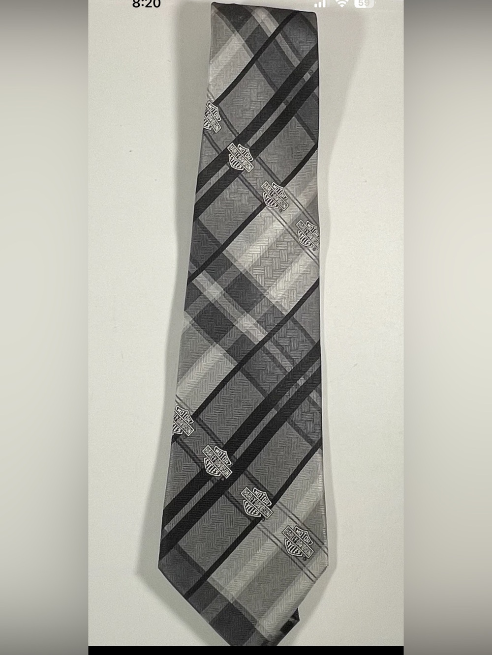 Ralph Marlin Harley Davidson Silk Tie - Picture 3 of 7